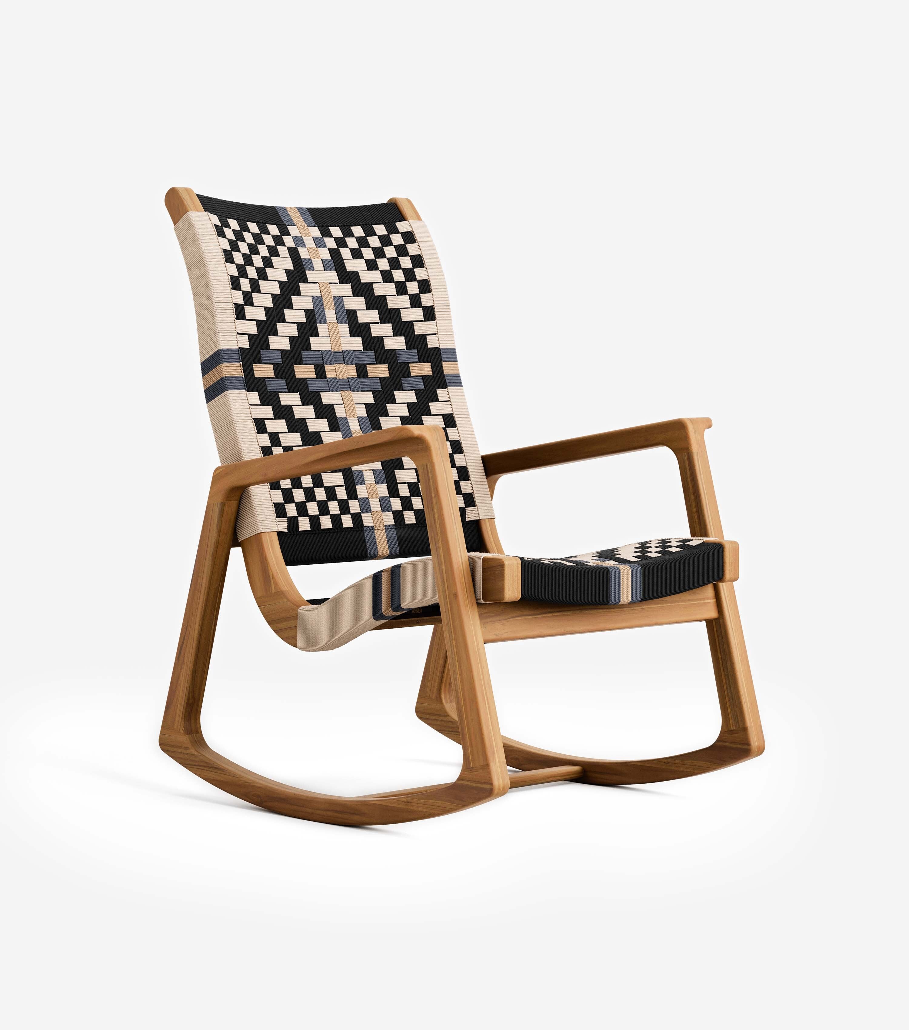 Arenal Outdoor Rocking Chair Woven Colonial Cord | Forever Furniture by ...