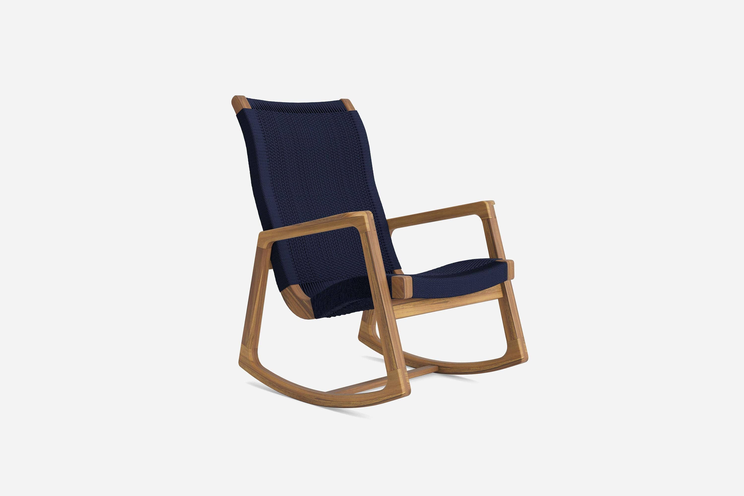 Arenal Rocking Chair | Navy Traditional Cord – MasayaCo US Trade