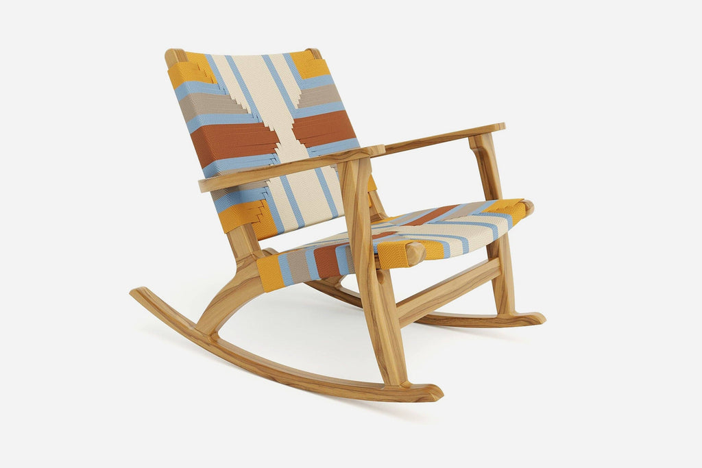 Masaya Rocking Chair Pearl Lagoon Pattern