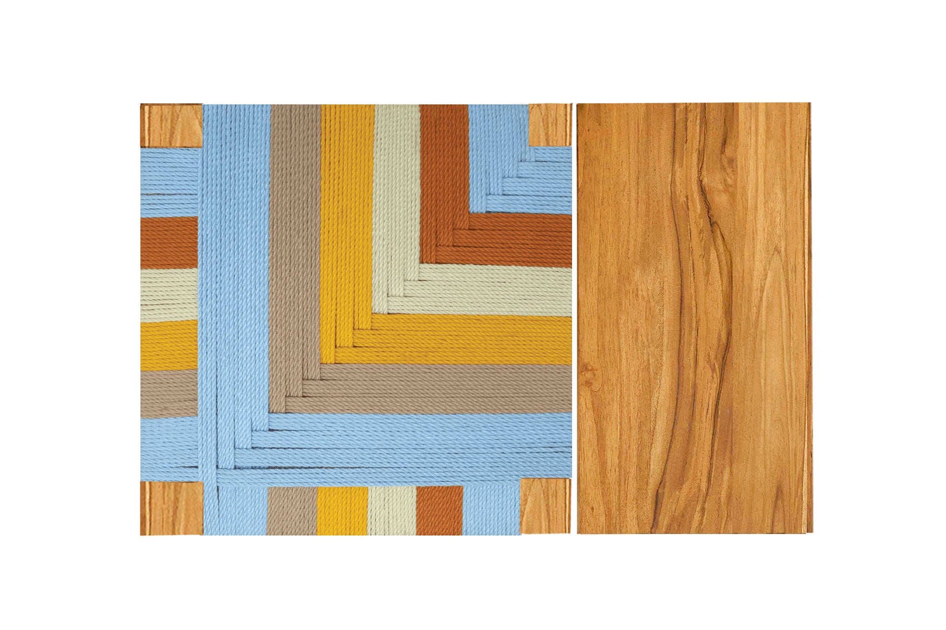 Natural Teak / Yemaya Pattern